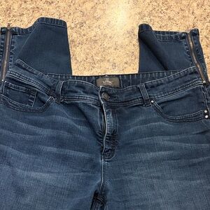 Chico's Deep Indigo Cropped Jeans